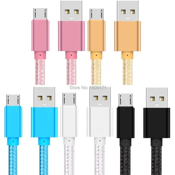

OD4.0 1m 2m 3m Aluminium Alloy fabric usb c cable for mobile phone 7 8 5 6 x for samsung s6 s7 edge s8 s9 huawei