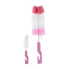 2 шт./компл. из щетка для детской бутылочки щетка для сосков 360 градусов вращая головой уборка длинной ручкой Чай чашка щетка Творческий два в O