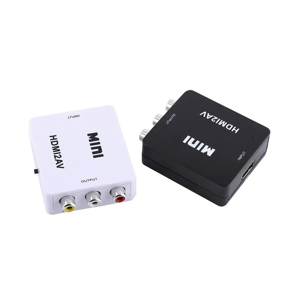 

Mini Converter AV to HDMI Video Converter Box AV2HDMI AV HDMI CVBS to HDMI Adapter for HDTV TV PS4 PC DVD Projector