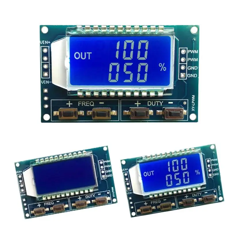 

Signal Generator PWM Pulse Frequency Duty Cycle LCD Display 1Hz-150Khz 3.3V-30V PWM Board Adjustable Module Square Wave