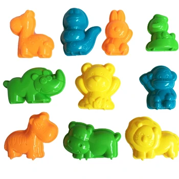 

10 Pcs Animal Sand Mud Tool Diy Beach Toy Mould Mould Beach Toys Beach Animal Mould Building Model Kids Holiday Out Beach Toys
