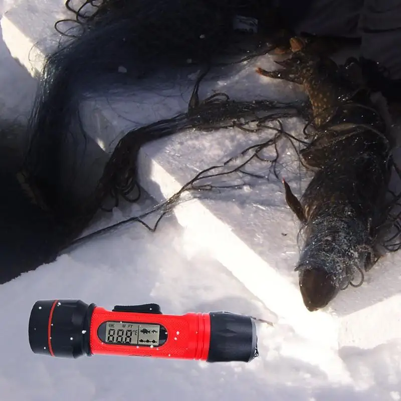Led الرقمية صياد السمك سونار Fishfinder تحت الماء المحيط بحيرة البحر إنذار الصيد أدوات دعم الذاتي قفل