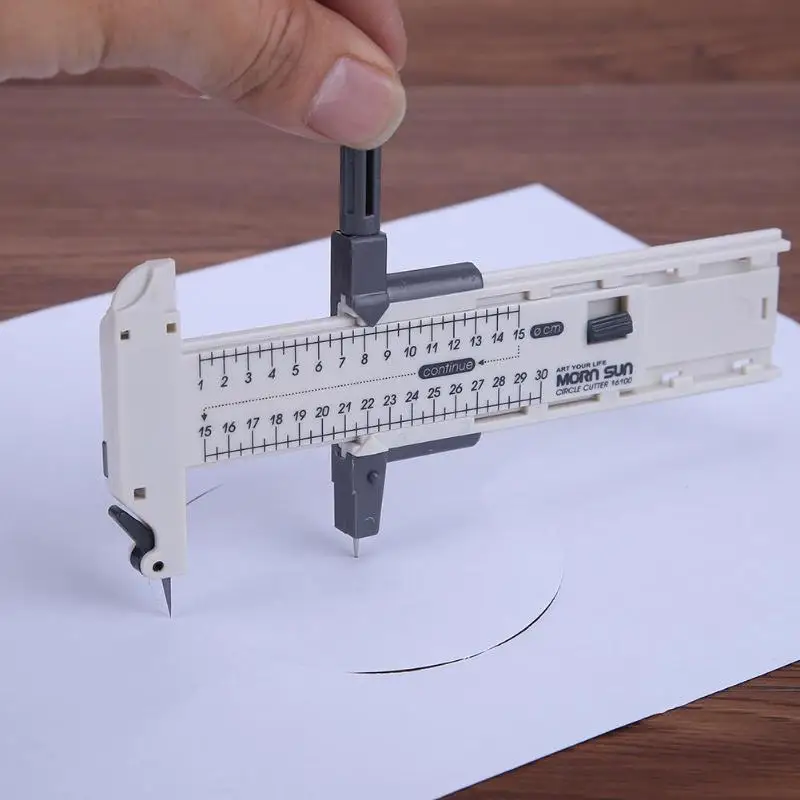 Alloet резак с компасом Круглый круглый нож DIY термоусадочная пленка Скрапбукинг