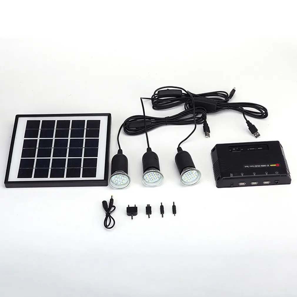 

Solar Powered 3 LED Lights Bulbs Outdoor Camping Lighting Lamp Easy Install Plug & Play With Switch Control