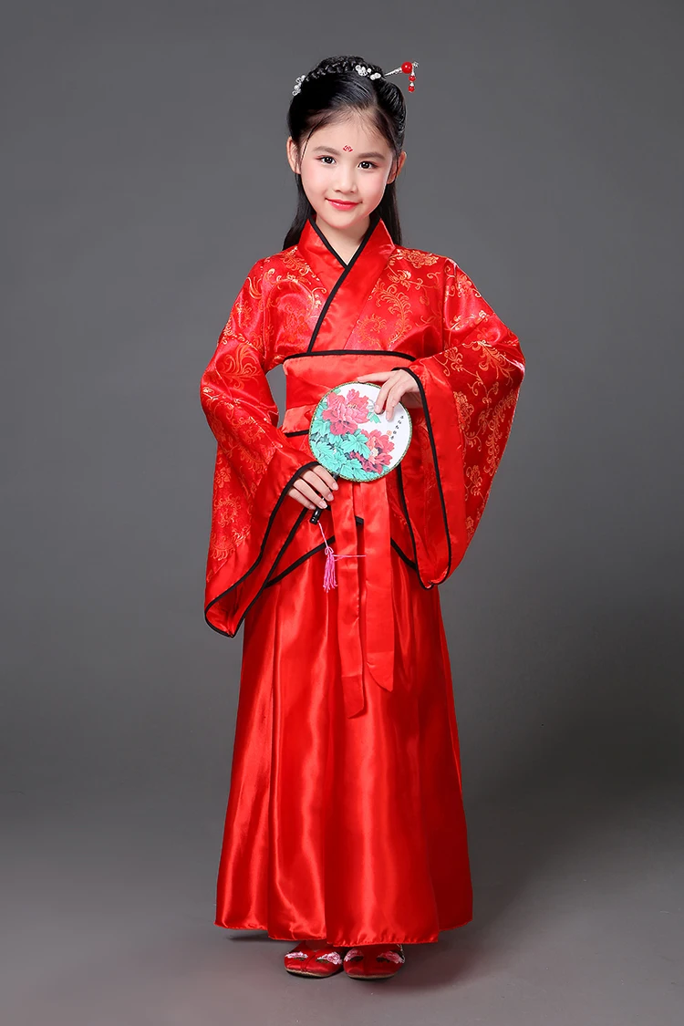 Традиционная древняя одежда; сказочные китайские танцевальные костюмы в народном стиле; hanfu; платье для девочек; Детский костюм династии Тан