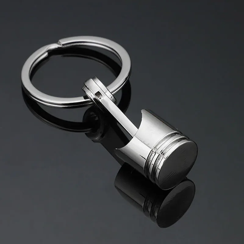 Buy 3D Metal Car Keychain Piston Model Car Styling