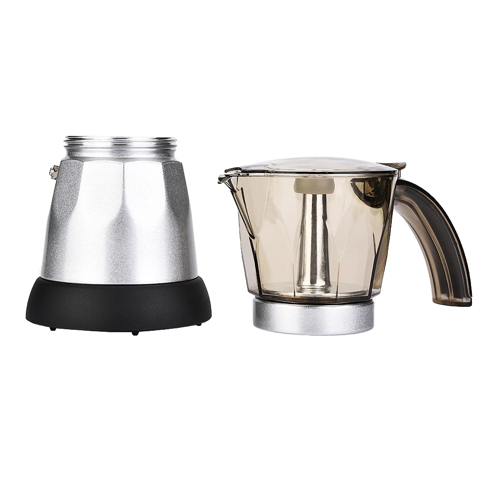 150 мл/300 мл электрическая кофеварка для эспрессо Moka кофейник перколяторы