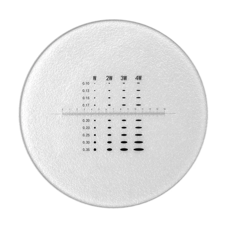 Diameter 26 mm Microscope Eyepiece Micrometer Point Gauge DIV 0.1 mm Ruler Scale Measurement Dots Checking Calibration