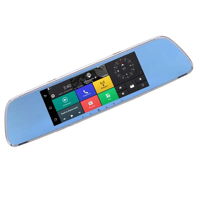 

NEW-7 Inch 3G Ips Universal Bundled Car Dash Cam Rear View Reversing Mirror With Gps Navi Bluetooth Wifi Android 5.0 Dual Le