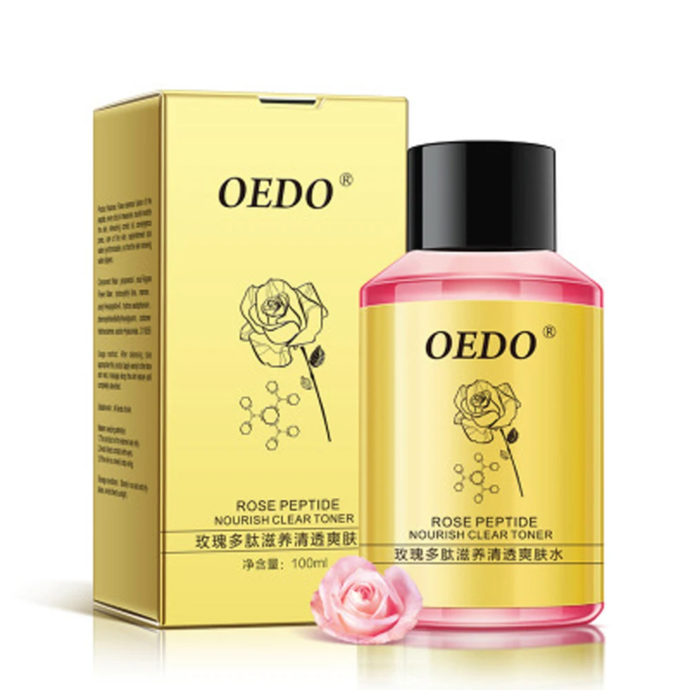 Розовый пептид OEDO Очищающий тоник для ухода за кожей отбеливающий увлажняющий