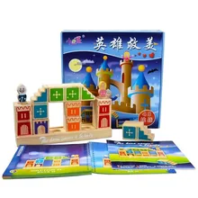 Деревянные строительные блоки деревянные Семейные игры 48 вызов с решением игрушки для детей логическое мышление Jouet Enfant Intelligent