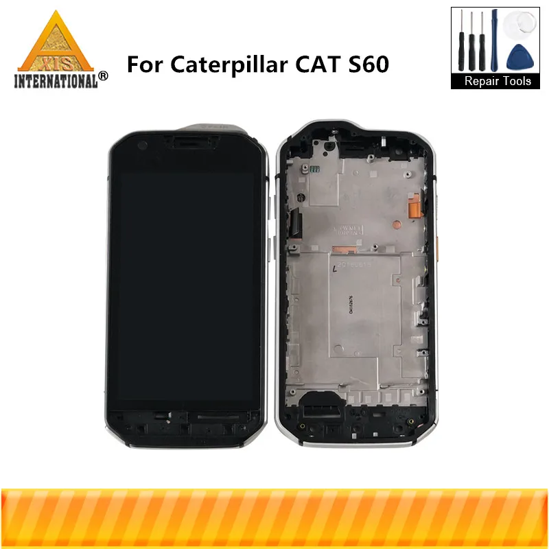 

Original Axisinternational For Caterpillar CAT S60 LCD Display Screen+Touch Panel Digitizer With Frame For CAT S60 Display Frame