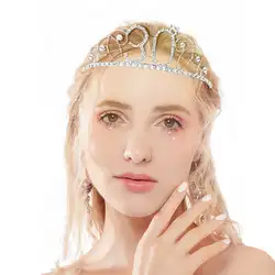 2019 новый день рождения корона цифровой шляпа горный хрусталь невесты Нарядная повязка на голову тиара на день рождения со стразами на день