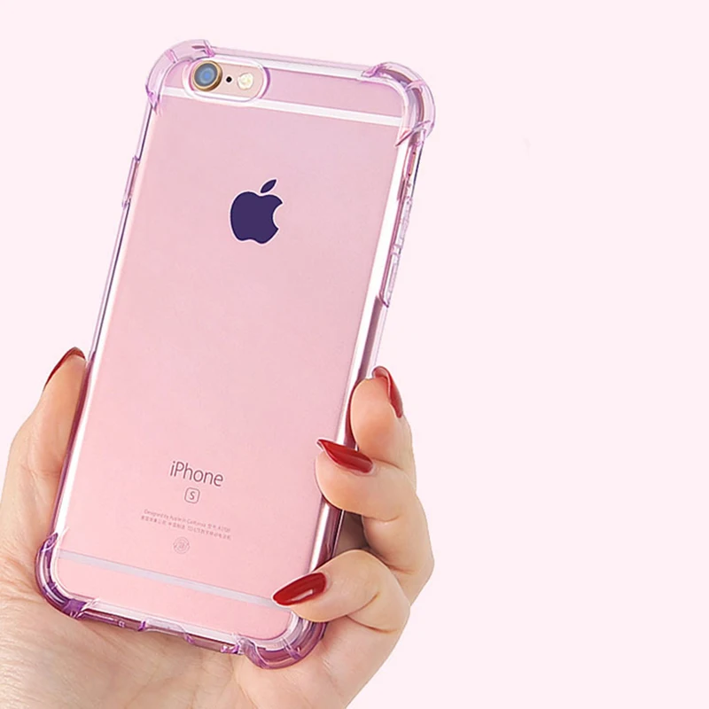Ультратонкий прозрачный силиконовый чехол из ТПУ для iphone 6 6s 7 8 Plus x 5S se XS MAX Xr