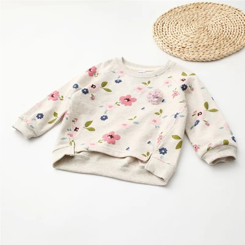 

Autumn Girls Tshirt Children's Winter T-shirt Casual Cartoon Cotton T Shirts Children Printed Tees Girls Long Sleeve T Shirts