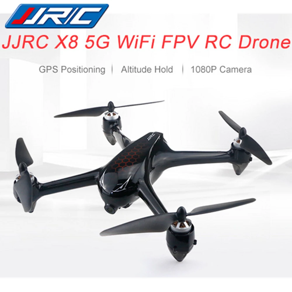 

JJRC X8 5G WiFi Camera FPV RC Drone Professional GPS Positioning Altitude Hold 1080P Quadcopter Follow Automatically APP Control