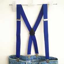 Royablue цвет подтяжки для мужчин крепкий эластичный ремень Adujutable зажимы повседневные женские подтяжки для мальчиков и девочек BD055