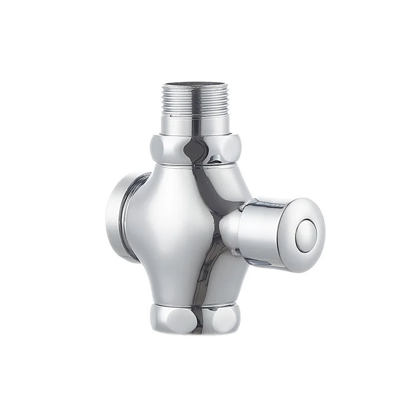 

Toilet Urinal Flush Valve Wall Mounted Button Type Hand Pressing Bathroom