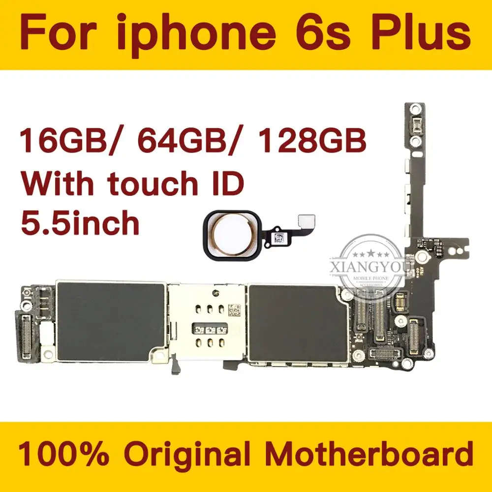 16 Гб/64 Гб/128 ГБ для iphone 6s Plus материнская плата с сенсорным идентификатором