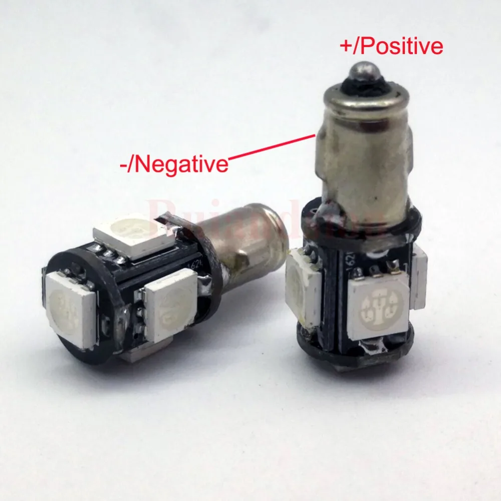 4x6V 6 вольт BA7S положительный Земля/земля светодиодный светильник Классический Автомобиль Мотоцикл GLB282 зеленый