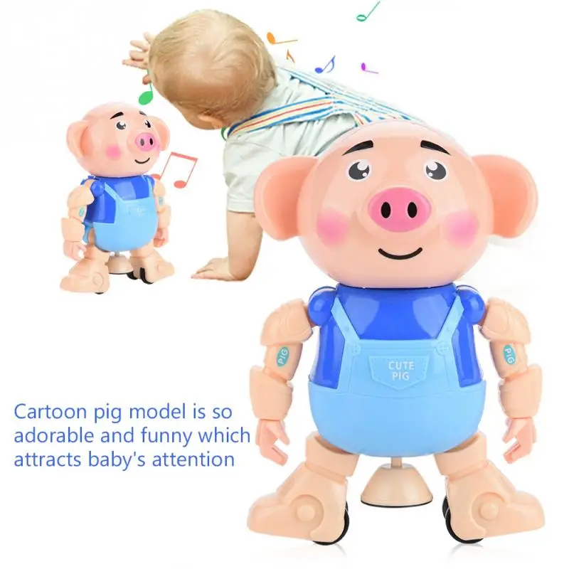 Adorable Rotating Cartoon Dancing Pig Funny Electronic Dancing Pig