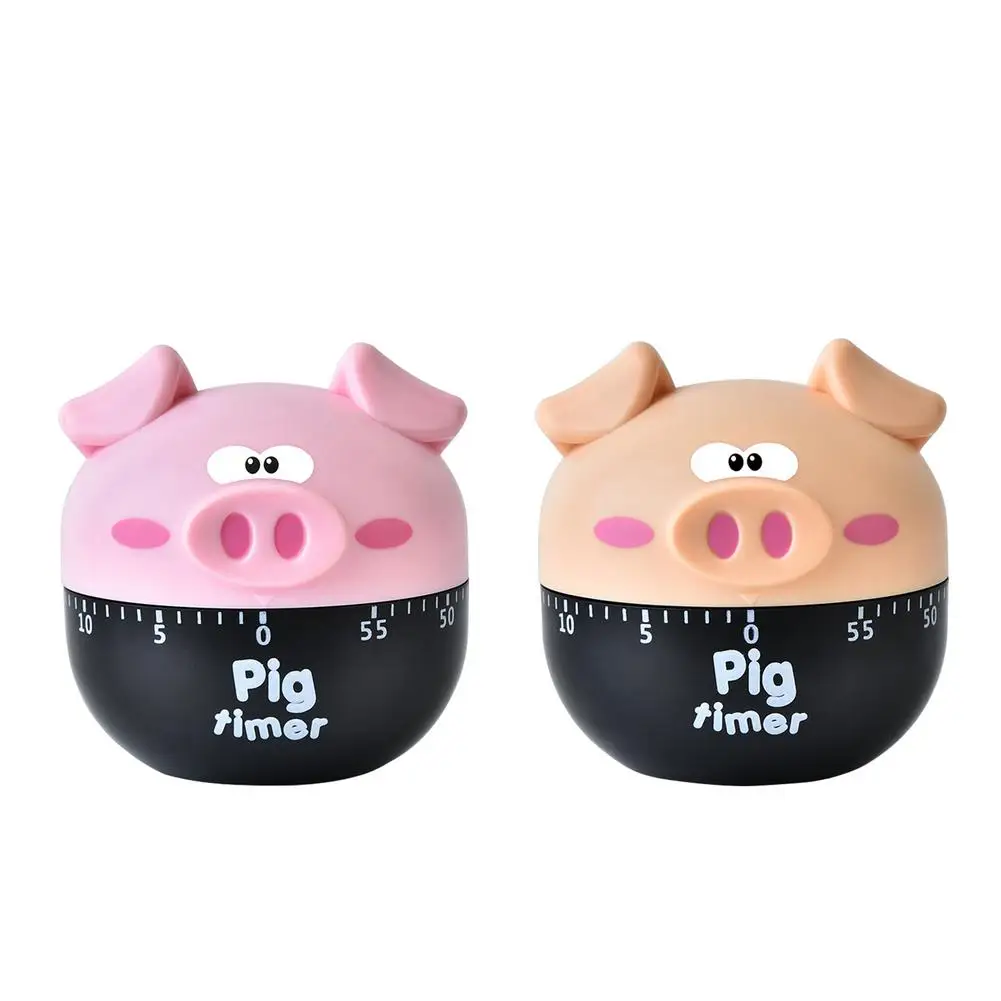 

Cartoon Timer Countdown Kitchen Alarm Clock Home Daily Piglet Machinery Electronic Timer Pig Shape Kitchen Timer High Quality