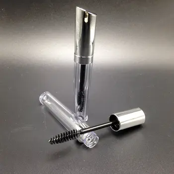 

5ml High Quality Silver Mascara abottle, Empty Eyelash Growth Liquid Bottle, Liquid Eyeliner Tube, Cosmetic Container new