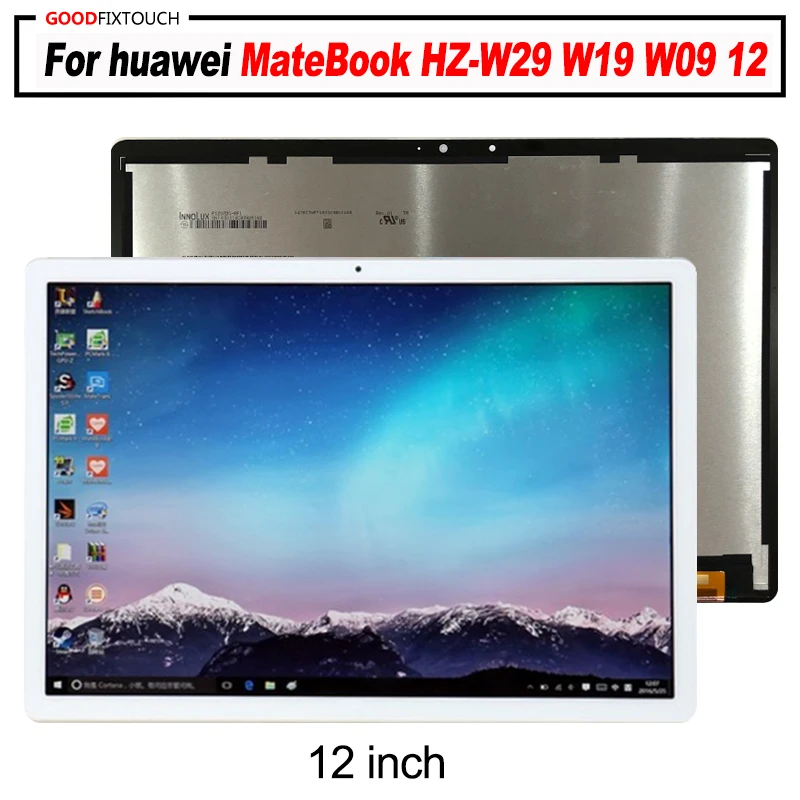 ЖК дисплей с сенсорным экраном и дигитайзером в сборе для huawei MateBook HZ W29 W19 W09 12