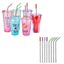 Eco-Friendly Steel Straw with Silicone Tip