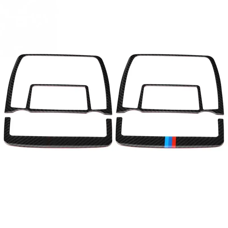 Carbon Fiber Material font b Car b font Reading Light Lamp Panel Decorative Cover Trim for