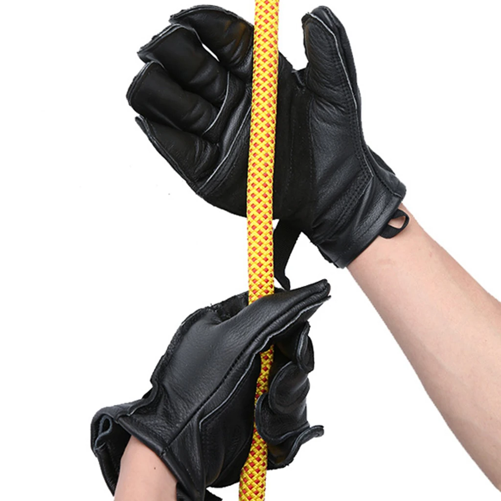 MagiDeal веревочные перчатки для аварийно-спасательных работ с мягкой ладонью для рэппеллинга веревки спасательные и затягивающиеся скалолазание перчатки