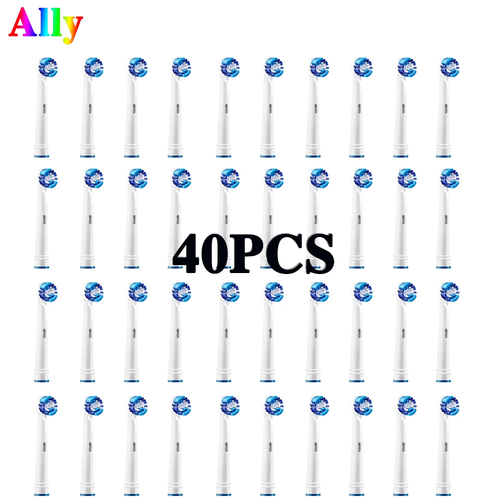 

40PCS EB20 Electric Toothbrush heads Precision Clean Replacement For Braun Oral B Vitality Triumph D121 OC18 Toothbrush Heads
