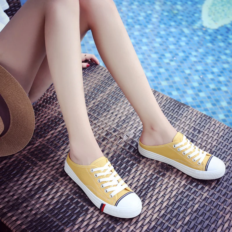 

Canvas shoes for girls 2019 Spring Fashion Sneakers Solid Sewing Women Denim Shoe Sapato Feminino Size 35-40