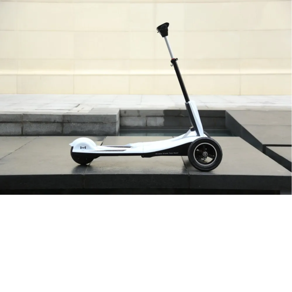 Discount New Brand M1 350w 36v Folding Aluminum Alloy Three-wheel Electric Scooter Steering-wheel Skateboard Hover Board 4