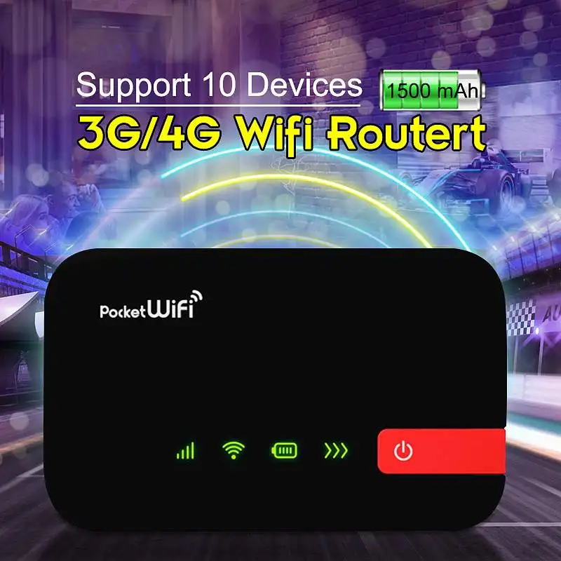 

Portable 4G 3G LTE Mobile WIFI Hotspot Wireless Router for iPhone Xiaomi Mobile Phone Tablet PC