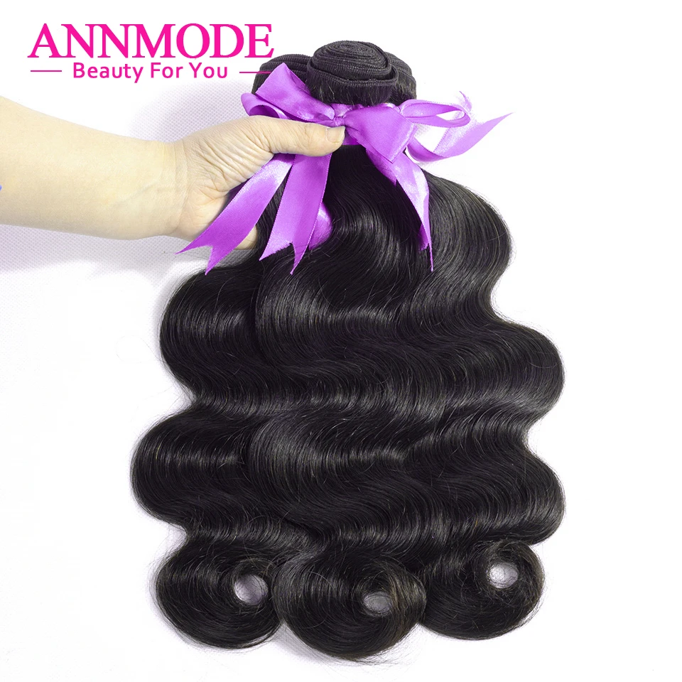 Annmode Hair Peruvian Body Wave Weave 3/4 Bundles Natural Color Remy Human Hair Extensions Free Shipping Annmode Hair Peruvian Body Wave Weave 3/4 Bundles Natural Color Remy Human Hair Extensions Free Shipping