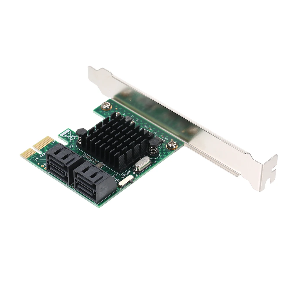 PCI E SATA III 4 портовая Адаптерная карта Express к контроллеру расширения с