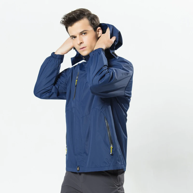 

man jacket spring 2019 outdoor hiking jacket waterproof windproof Spring Sports Coats Windbreakers For Camping Hiking Trekking