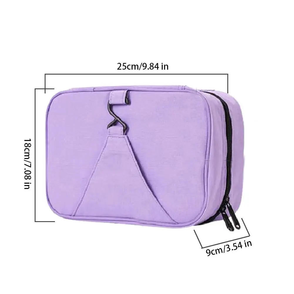 Косметичка дорожная сумка для хранения Портативная сумка для хранения на открытом воздухе фиолетовая ударопрочная Ткань Оксфорд домашний ящик для путешествий