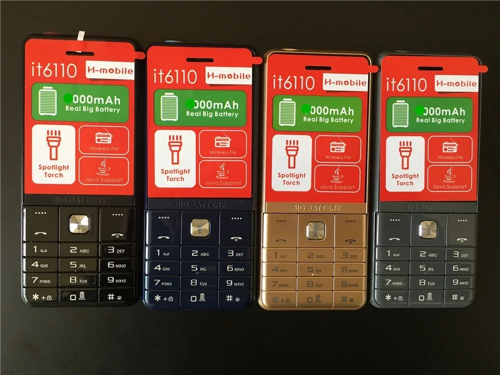 2019 Акция H mobile IT6110 мобильный телефон с двумя симкартами основная большая