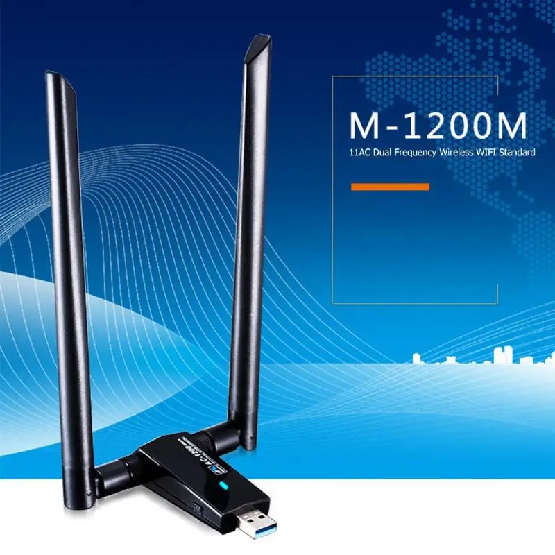 M-1200M USB 3,0 Wi Fi адаптер 1200 Мбит/с 2,4 ГГц/5,8 ГГц беспроводной сетевой карты
