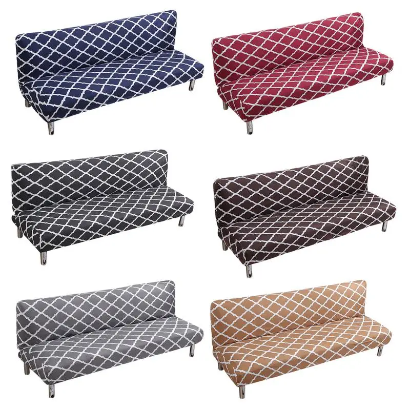 buy Homing All inclusive Sofa Cover Tight Wrap Elastic Protector Slipcover Covers Without Armrest Plaid sofa bed Couch Covers