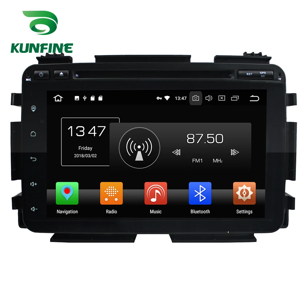

KUNFINE Quad Core 2GB RAM Android 8.1 Car DVD GPS Navigation Multimedia Player Car Stereo For Honda HRV VEZEL 2015 Radio