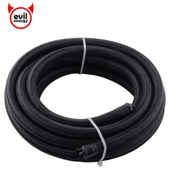 

evil energy Universal AN6 5M Oil Fuel Nylon Braided Hose Line E85 Fuel Line Tubing PTFE Hose Pipe Oil Cooler Hose Line