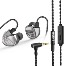 BQEYZ KC2 проводные наушники DIY наушники 2BA+ 2DD Гибридный Динамический HiFi гарнитура наушники бас спортивные наушники съемный кабель w/Mic