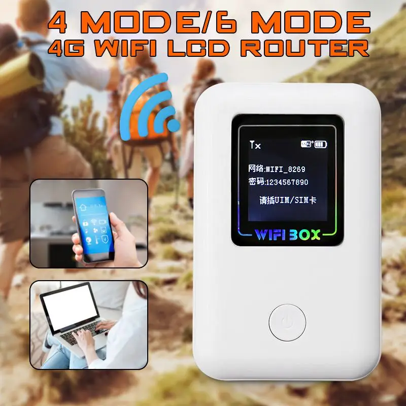 

4G Wireless Mobile Router Portable WIfi Modem 150Mbps Support 8 Devices FDD-LTE WIFI Sharing