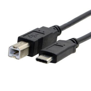 

CYSM USB-C USB 3.1 Type C Male Connector to USB 2.0 B Type Male Data Cable for Laptop & Laptop & Cell Phone