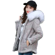 Пальто из натурального меха, Женская куртка, металлическая, зимняя, теплая, натуральная кожа, с мехом, куртка с большим натуральным мехом енота, Отделка капюшона, C182