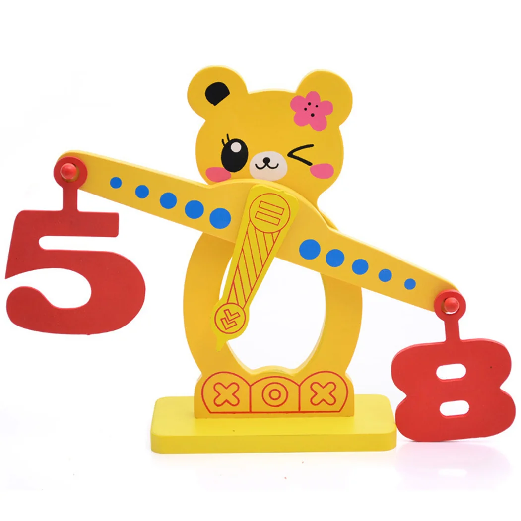 Медвежонок Math Balancing Scale Match Game Number Balance настольная игра обучающая игрушка для детей