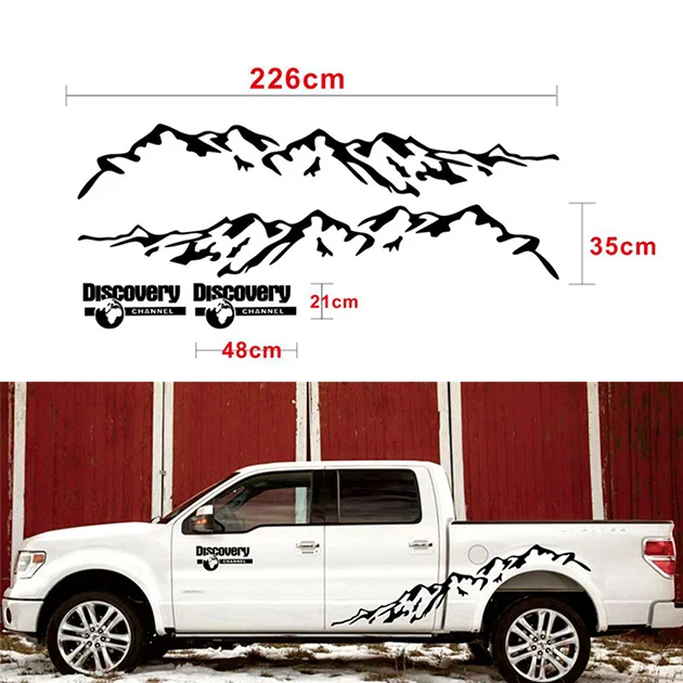 Горная виниловая наклейка на машину Стайлинг двери боковой Декор стикер Авто тело индивидуальные наклейки